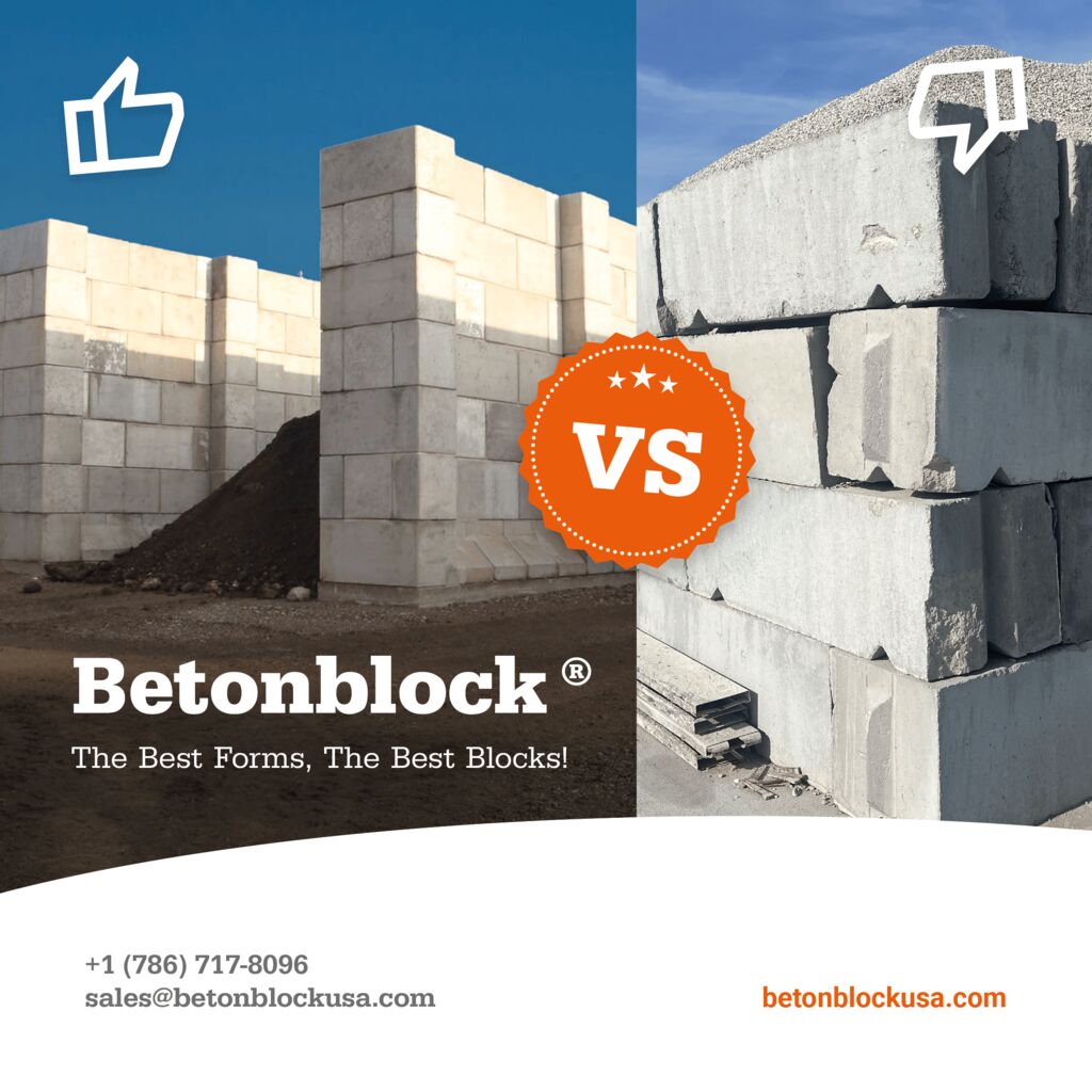 Betonblock concrete blocks versus competitors